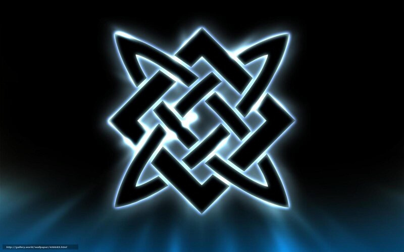Glowing Knot Symbol — Black