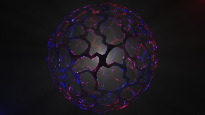 Glowing Lattice Sphere