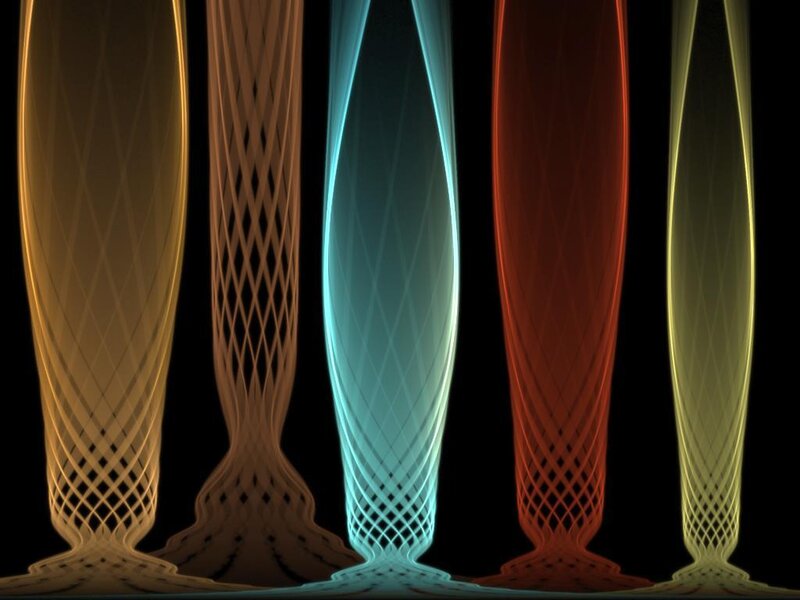 Glowing Lattice Structures