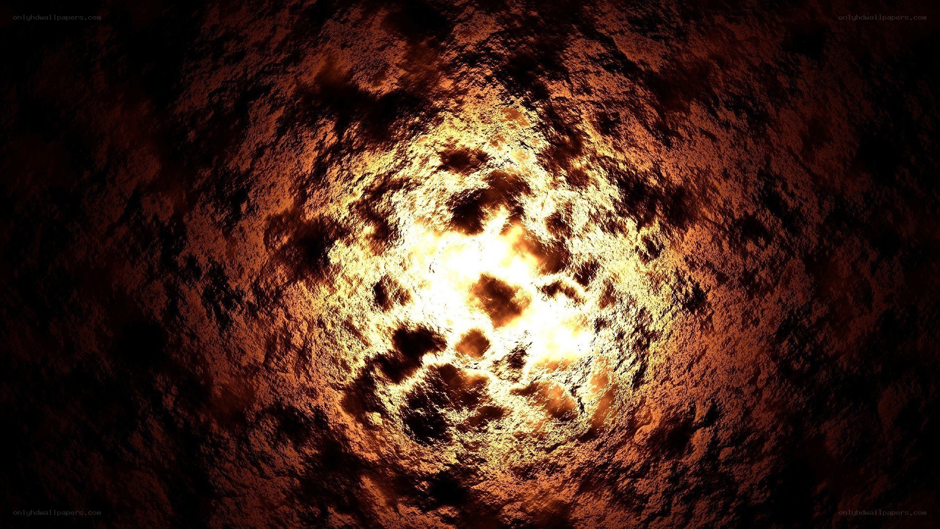 glowing lava core