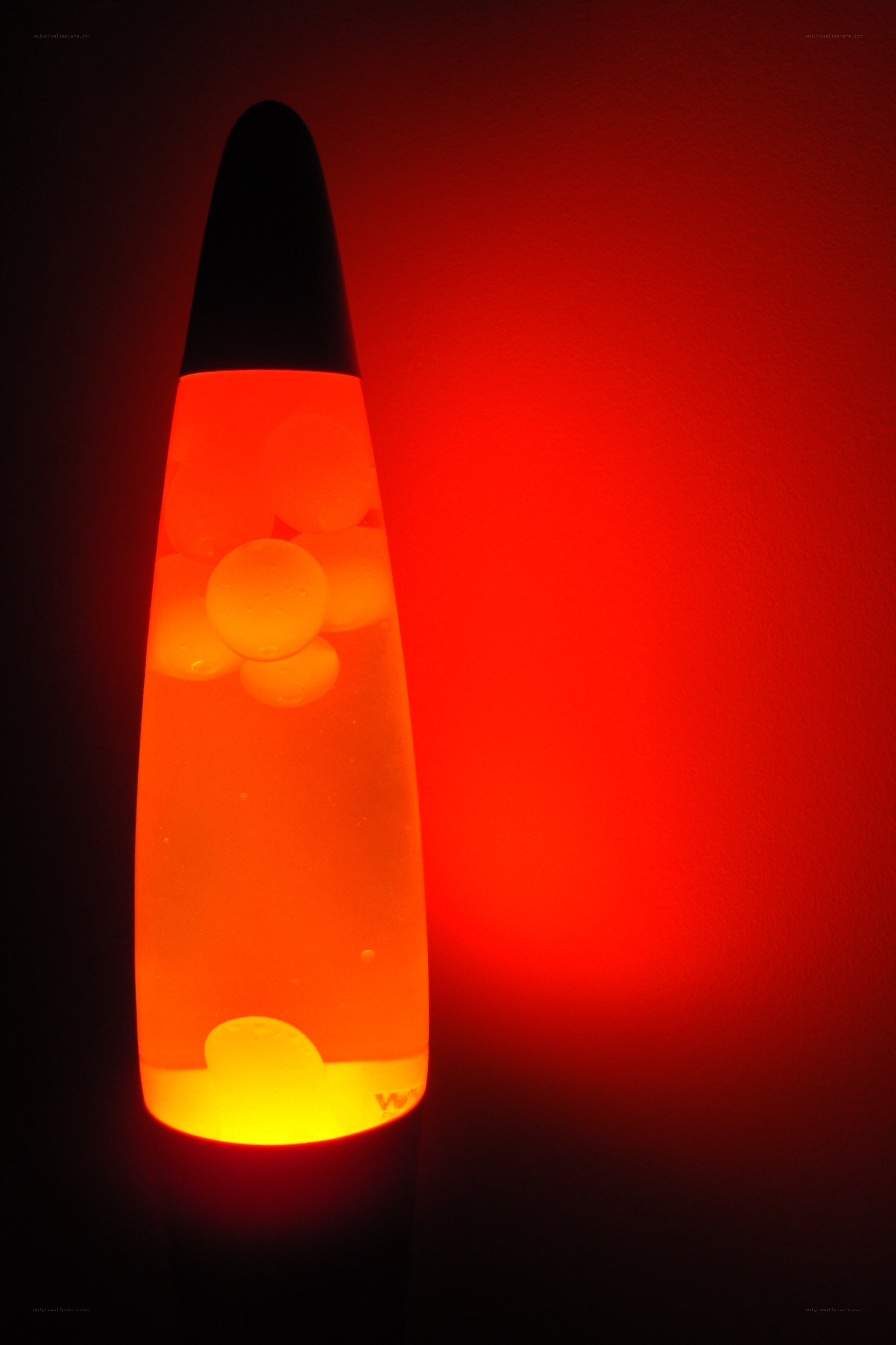 glowing lava lamp