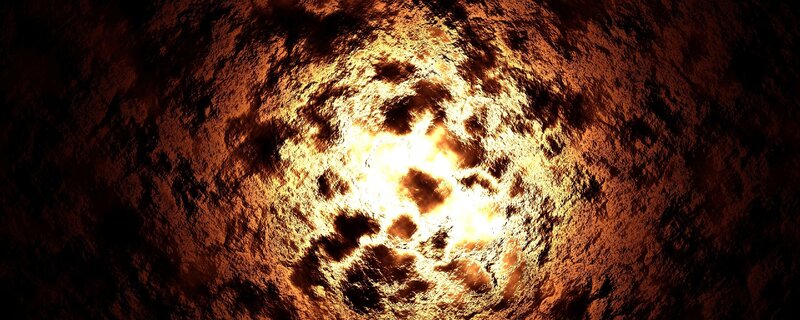 glowing lava surface