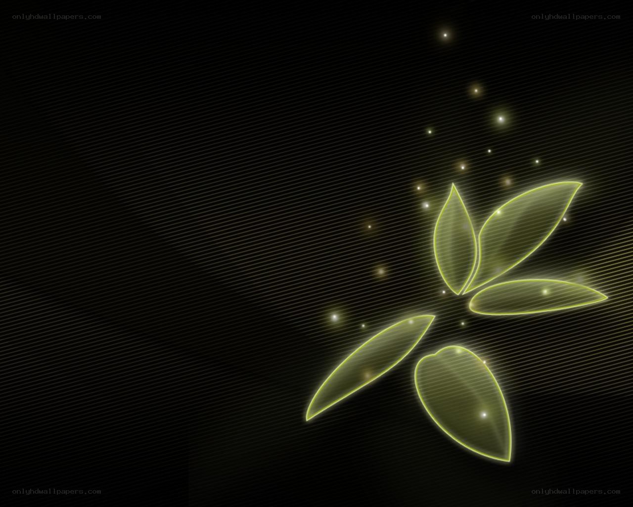 glowing leaf design