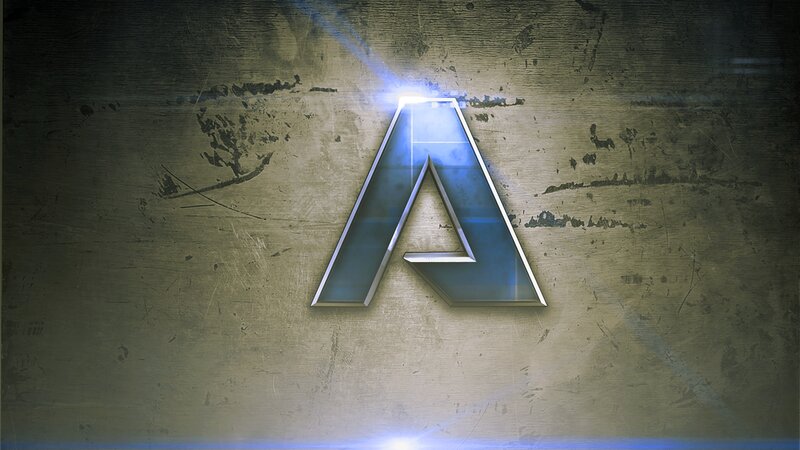 Glowing Letter a Logo