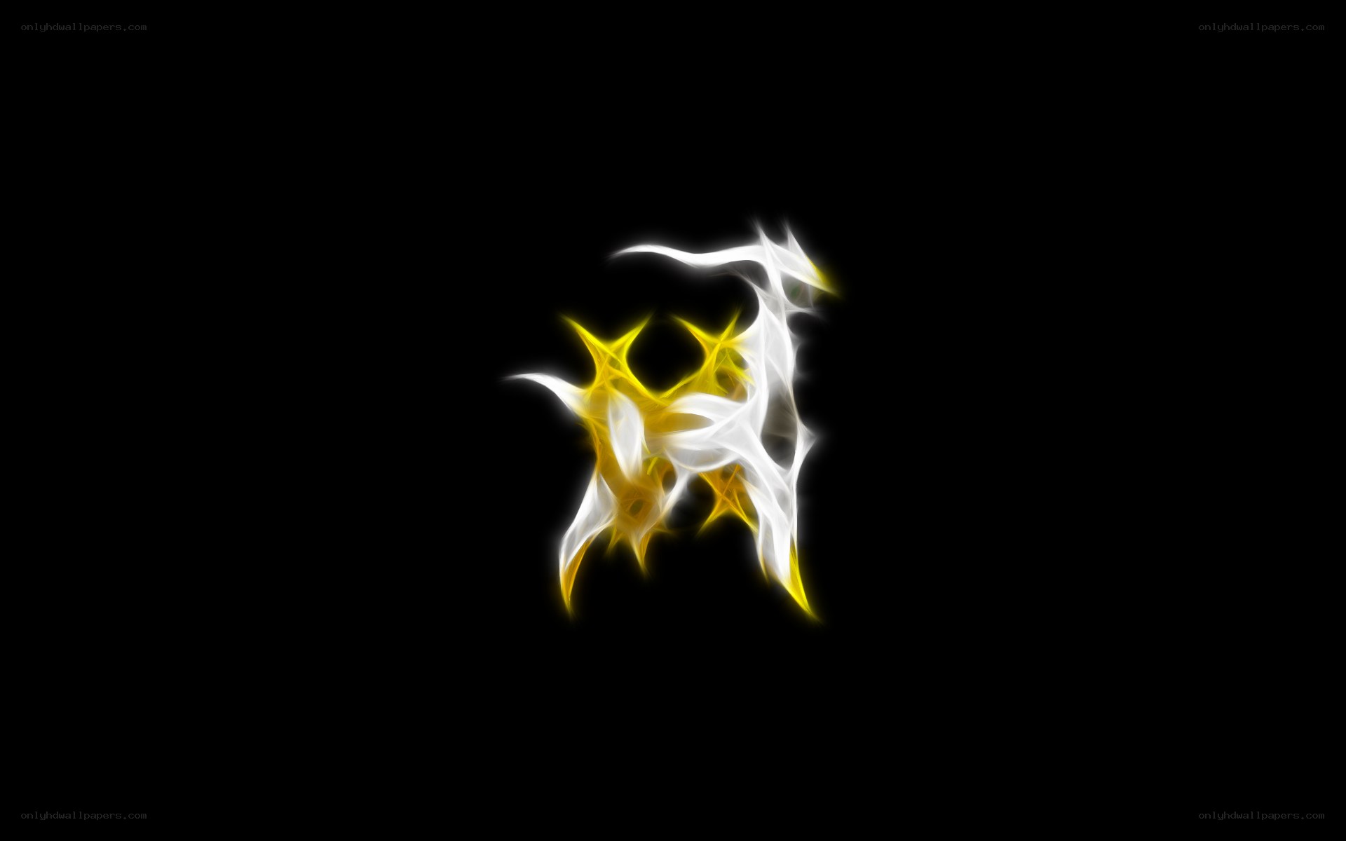 glowing letter N design