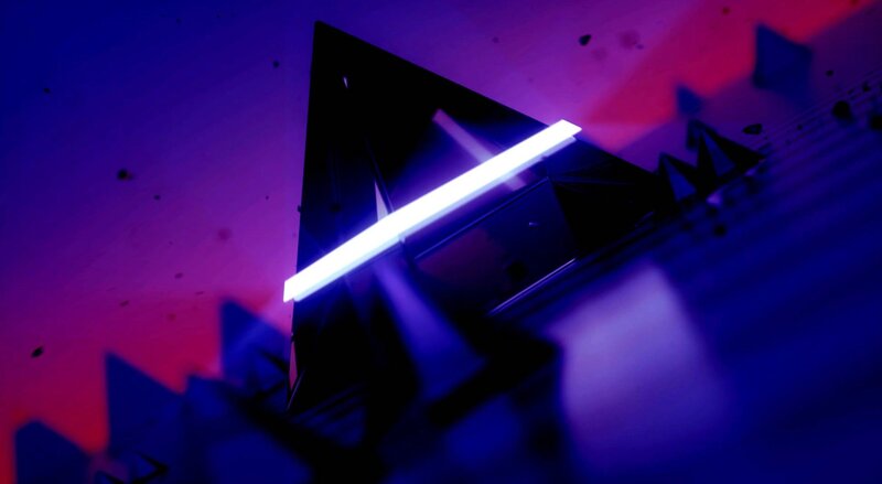 Glowing Light Beam