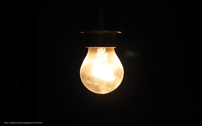 glowing light bulb