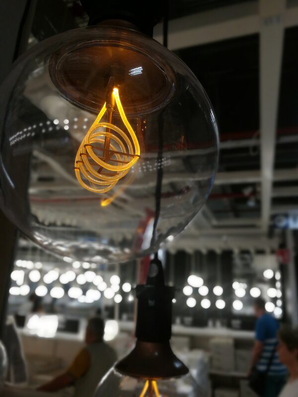 Glowing Light Bulb — Yellow, Warm