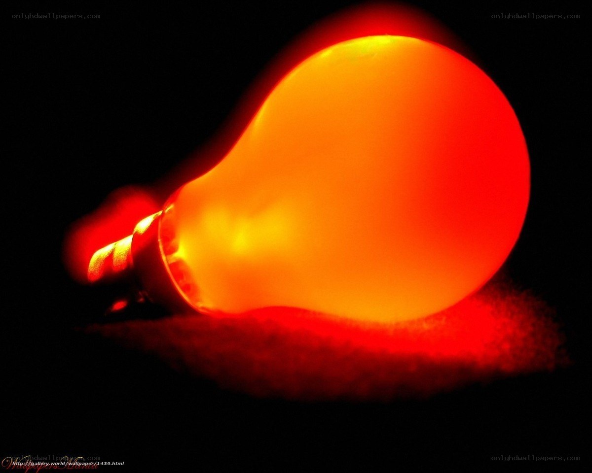 glowing light bulb