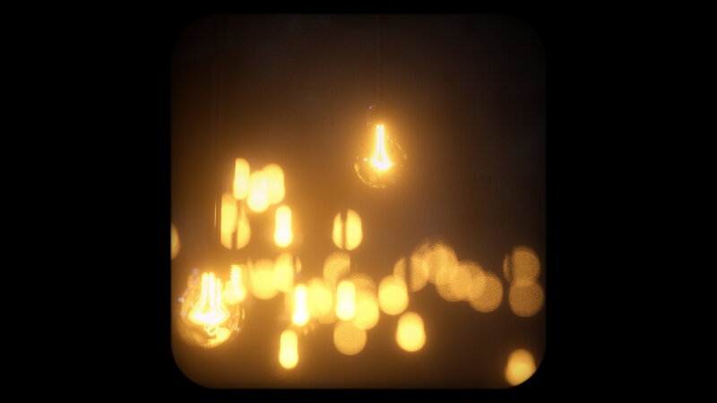 Glowing Light Bulbs — Yellow, Warm, Night