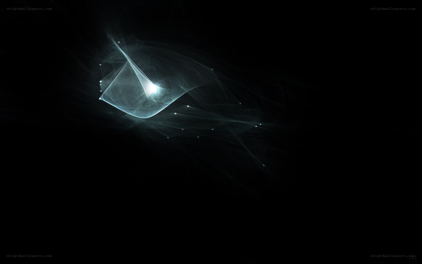 glowing light in darkness