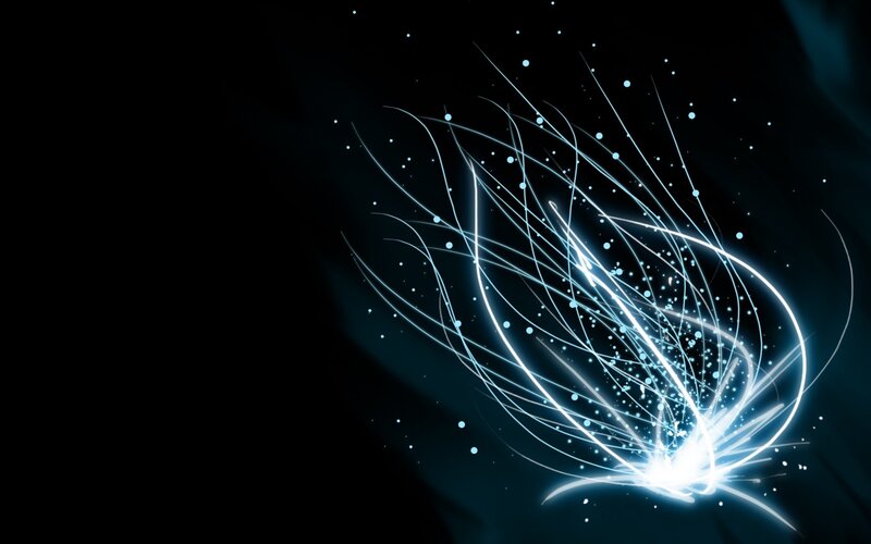 glowing light lines abstract