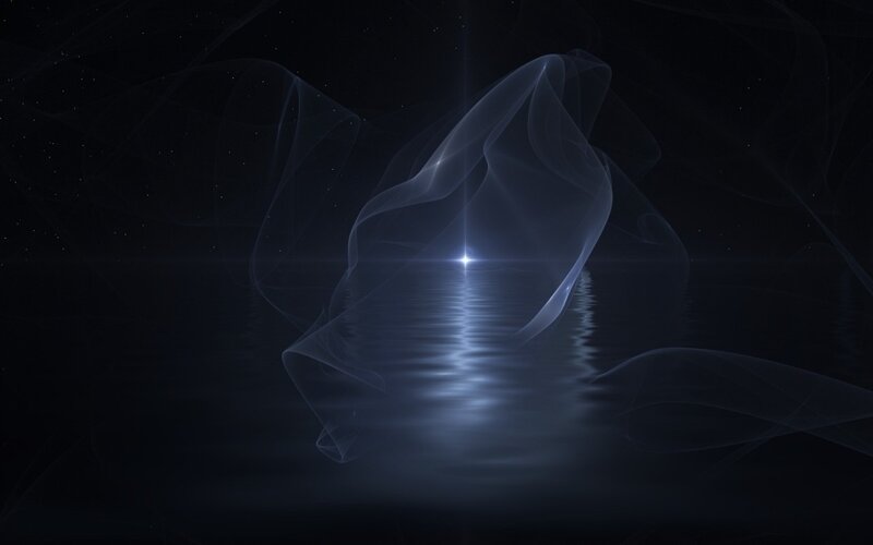 Glowing Light on Water
