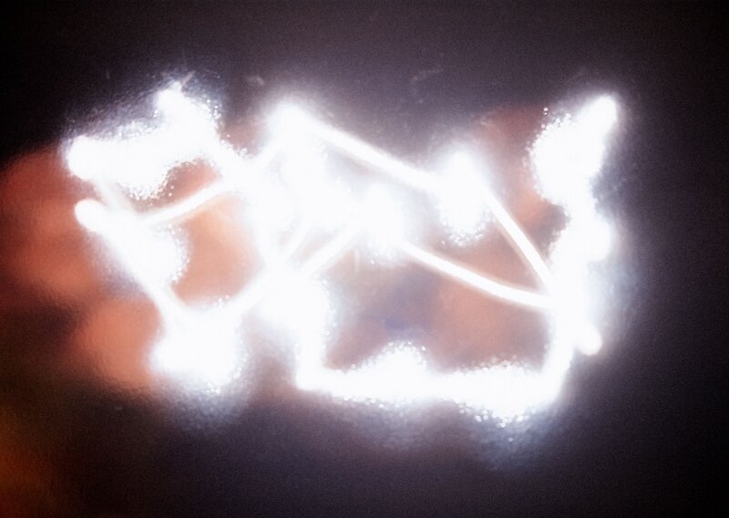 glowing light pattern