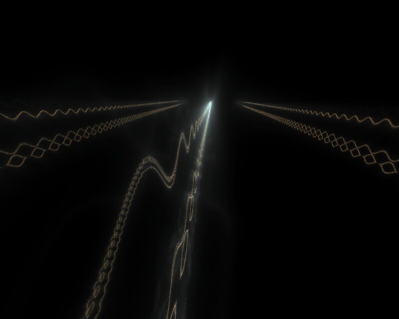 Glowing Light Patterns — Black
