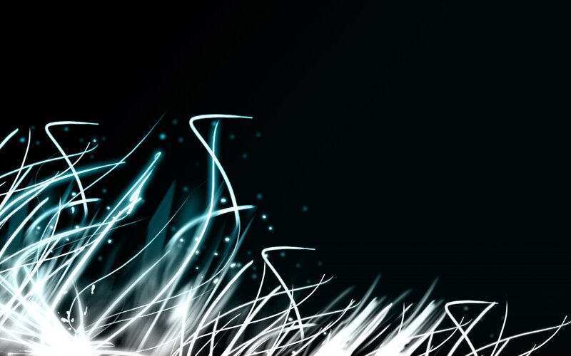 Glowing Light Streaks — Black