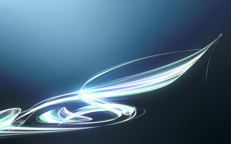 Glowing Light Streaks — Blue, Dynamic
