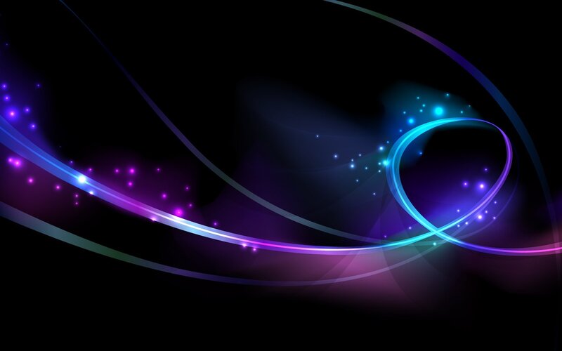 Glowing Light Streaks — Purple, Dynamic