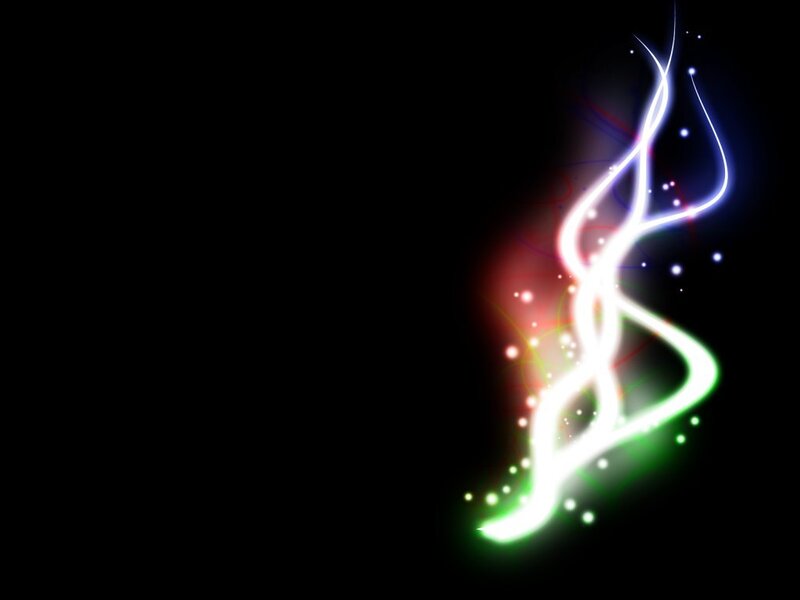 Glowing Light Streaks — White, Energetic, Night