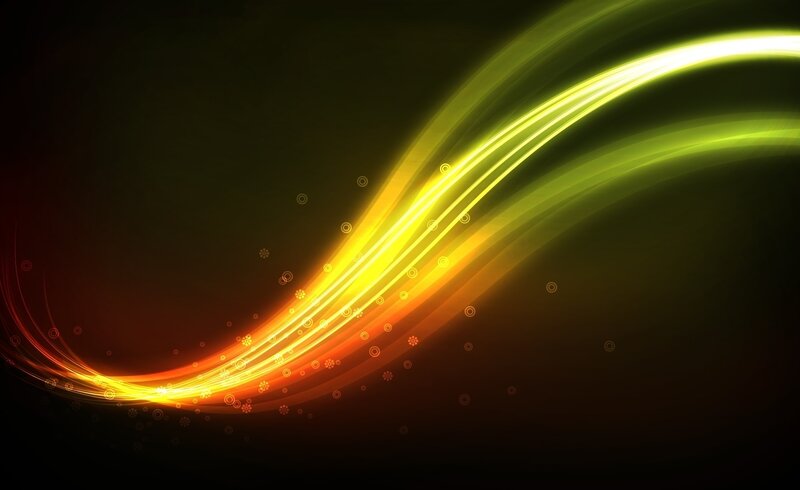 Glowing Light Streaks — Yellow, Dynamic