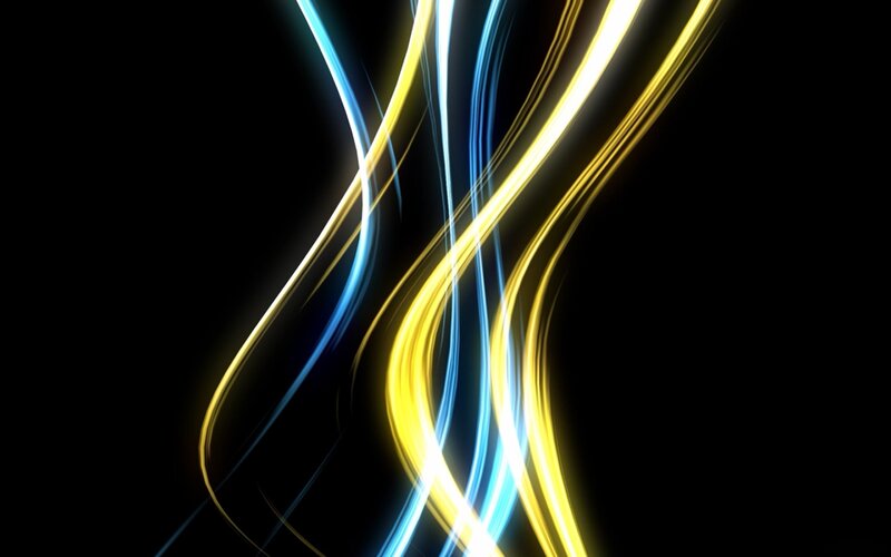Glowing Light Streaks — Yellow