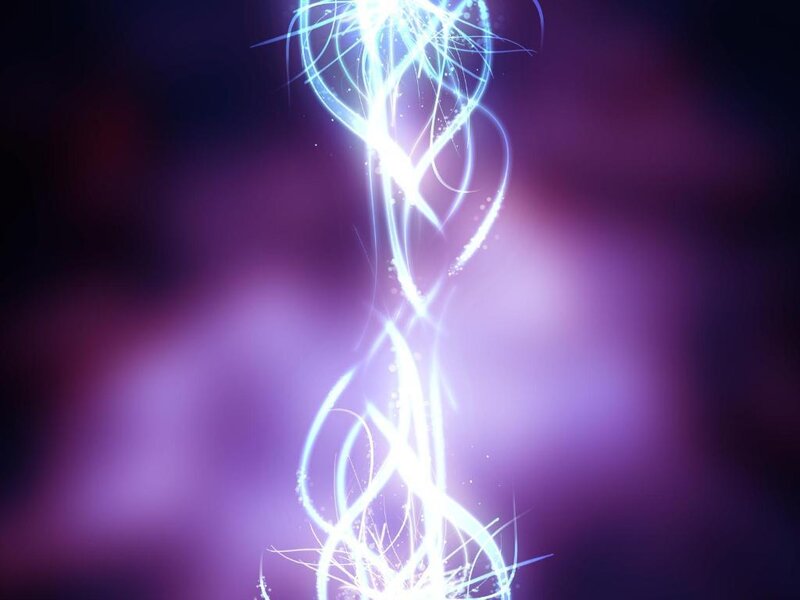 glowing light swirl