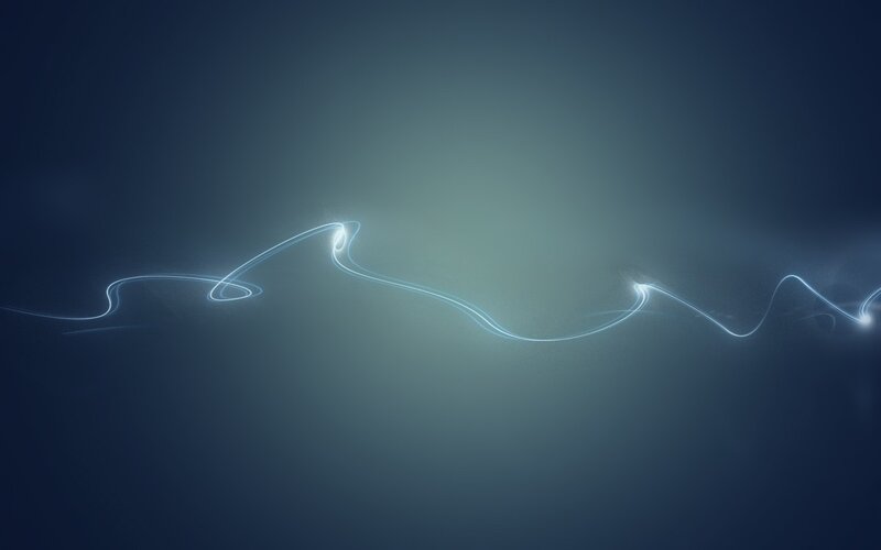 Glowing Light Trail — Blue