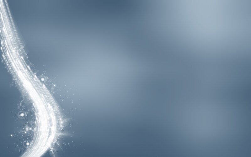 glowing light trail on blue