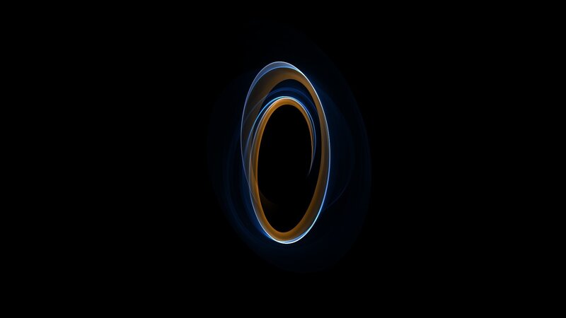 Glowing Light Trails — Black, Dramatic, Abstract
