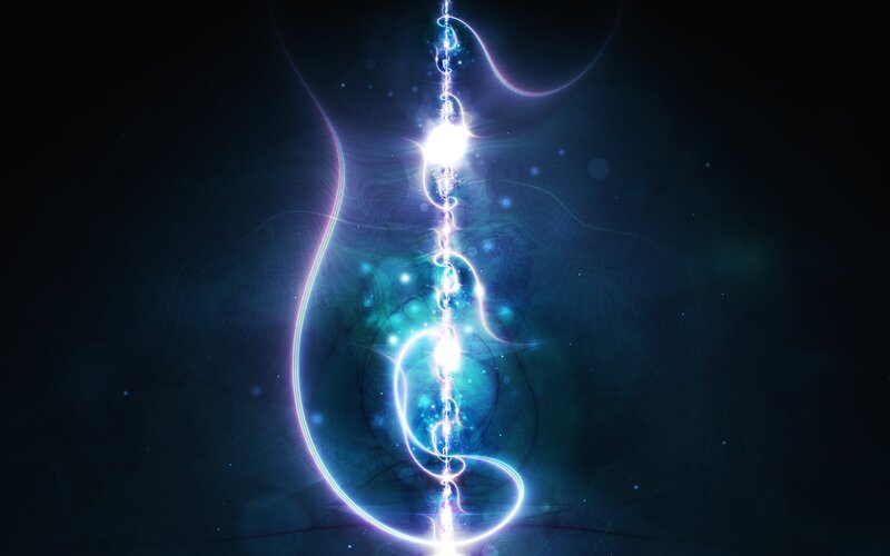 Glowing Light Trails — Blue, Energetic