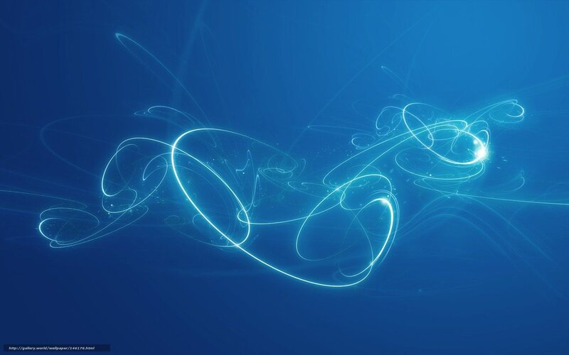 Glowing Light Trails — Blue, Serene