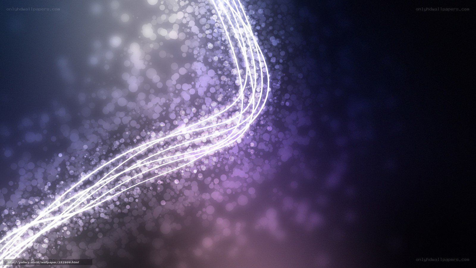 glowing light trails in purple