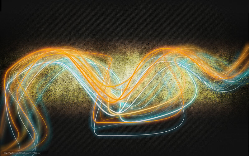 Glowing Light Trails — Orange