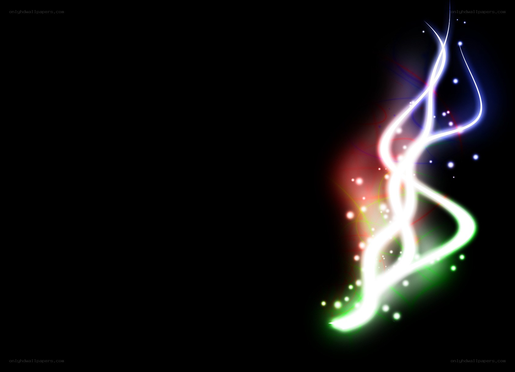 glowing light trails