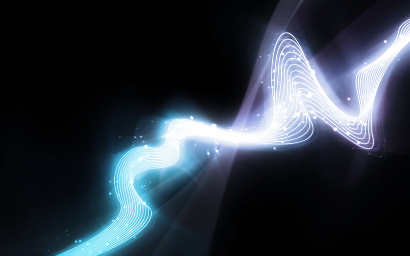 glowing light wave animation