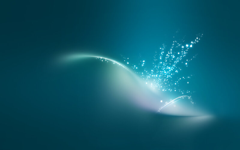 Glowing Light Wave — Blue