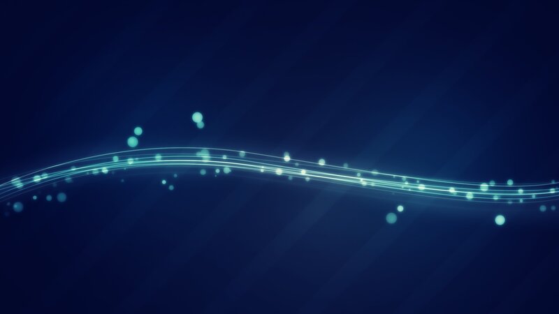Glowing Light Waves — Blue, Serene