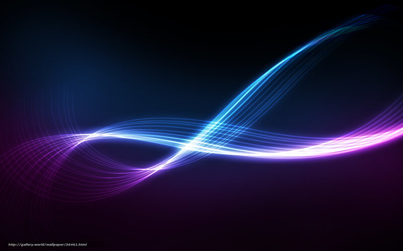 Glowing Light Waves — Blue