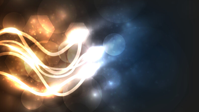 Glowing Light Waves — Gold, Dynamic