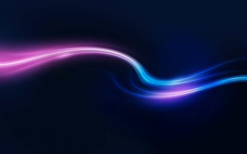 Glowing Light Waves — Purple, Dynamic