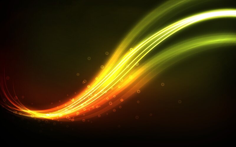 Glowing Light Waves — Yellow, Dynamic