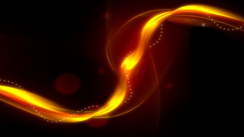Glowing Light Waves — Yellow
