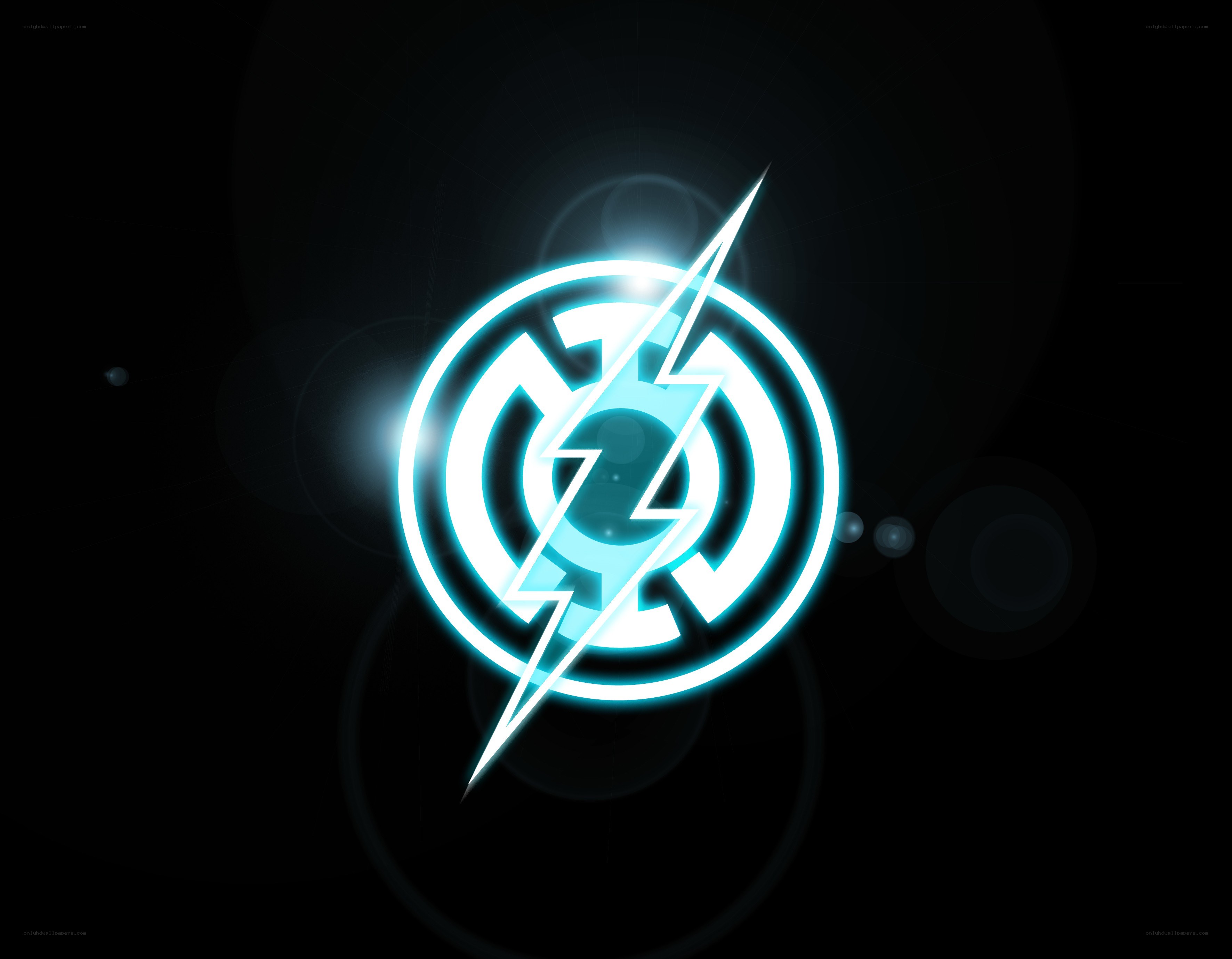 glowing lightning bolt logo
