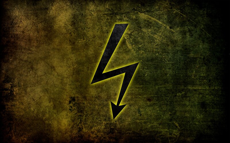 Glowing Lightning Bolt