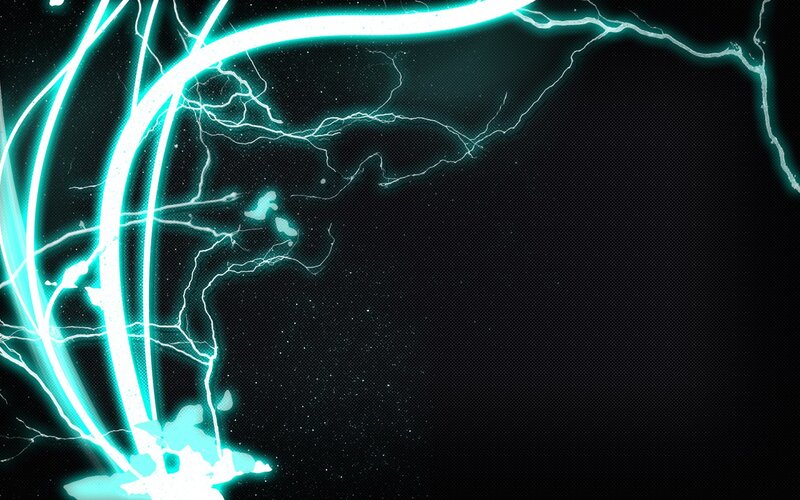glowing lightning energy