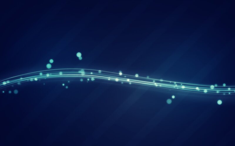 Glowing Lines and Particles — Blue