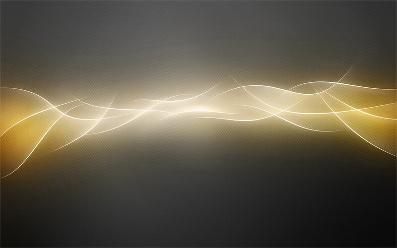 Glowing Lines on Dark Background — Black, Calm