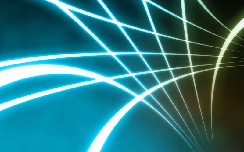 Glowing Lines on Dark Background
