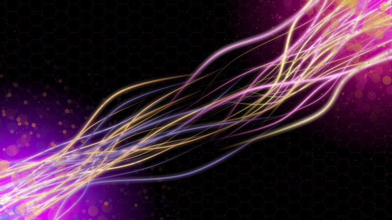 Glowing Lines on Hex Grid