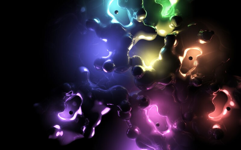 Glowing Liquid Shapes